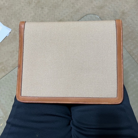 Vintage Ghurka padded portfolio leather and canvas - Picture 1 of 5